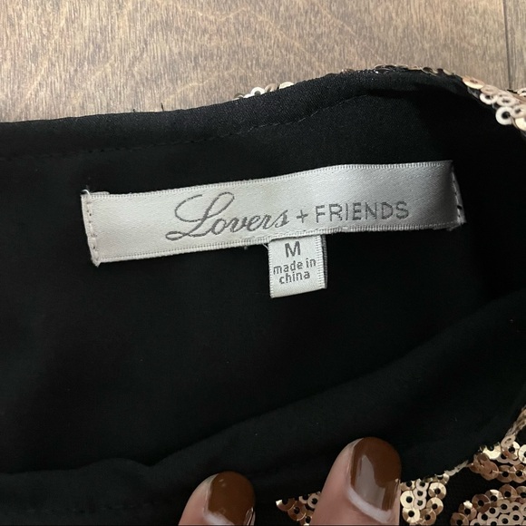 Lovers + Friends Long Sleeve Sequins Blouse - Picture 3 of 6
